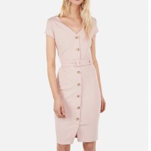 Light Pink Belted Express Dress NWT